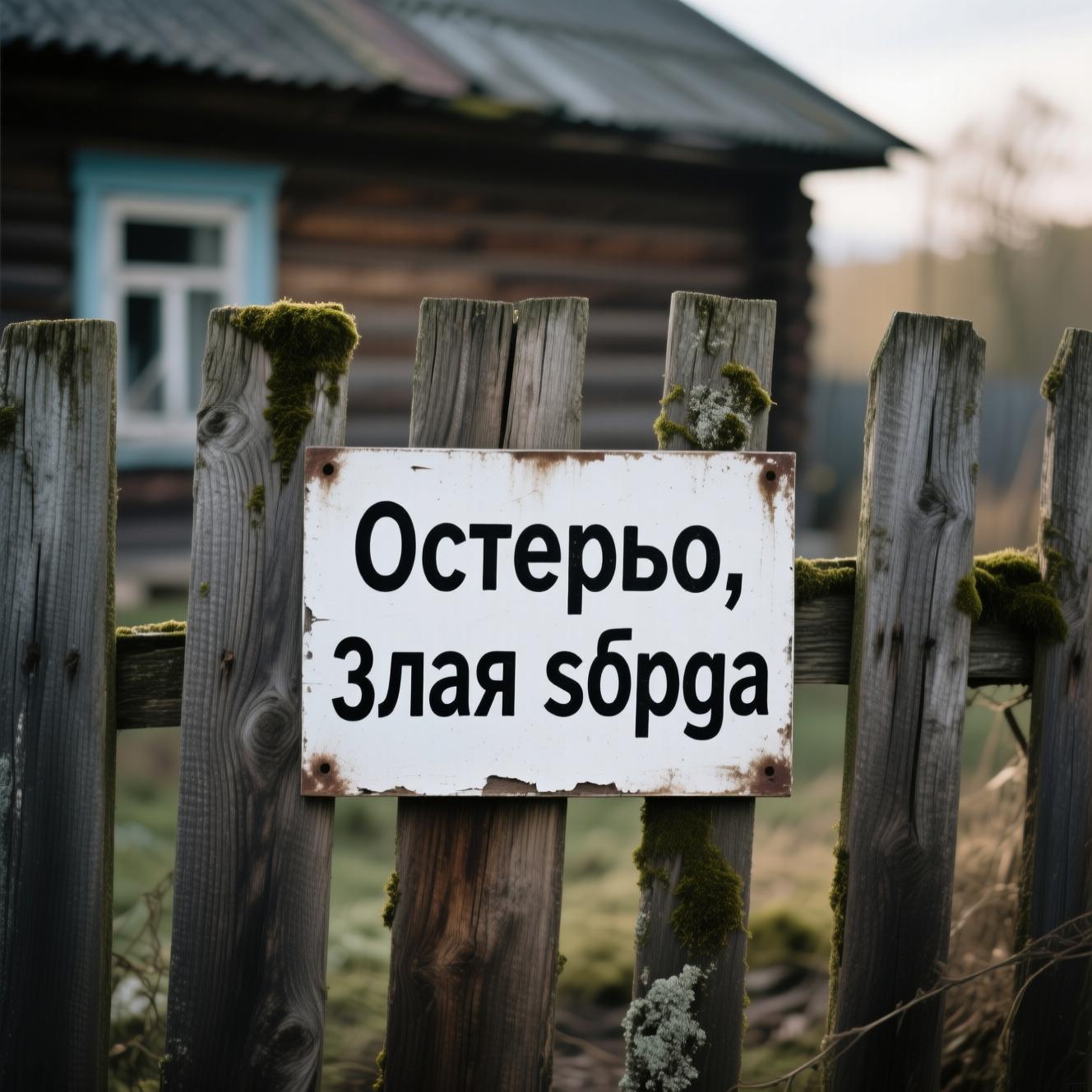 Qwen-Image: надпись на русском