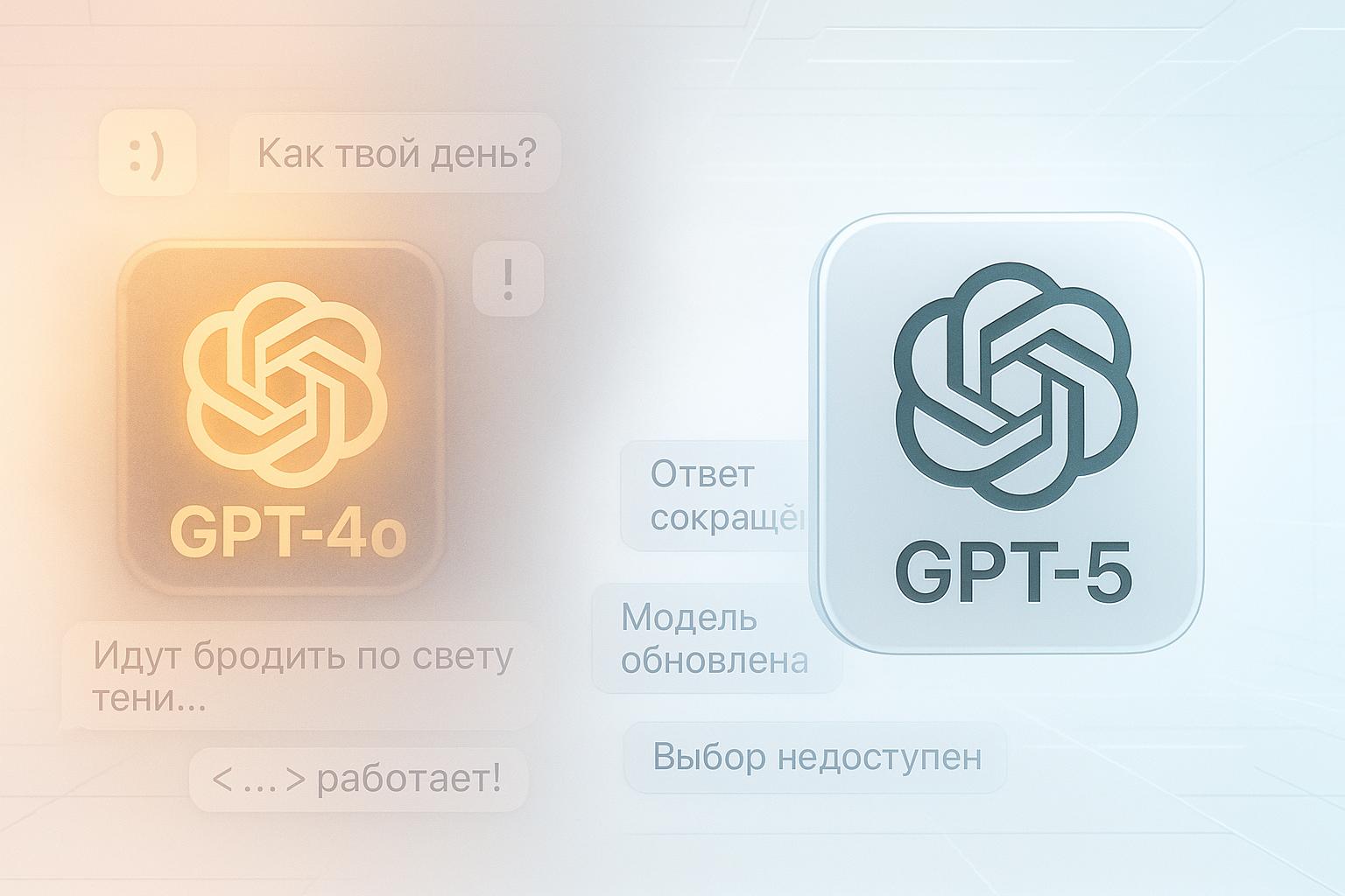 Когда «лучшее» оказывается хуже: почему пользователи ненавидят GPT-5 и скучают по GPT-4o. А также что с этим делать?